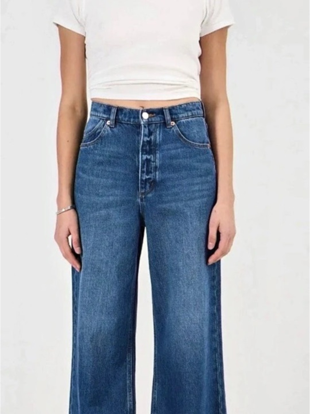 Rolla's Sailor Wide Leg Jeans Blue Waist 27